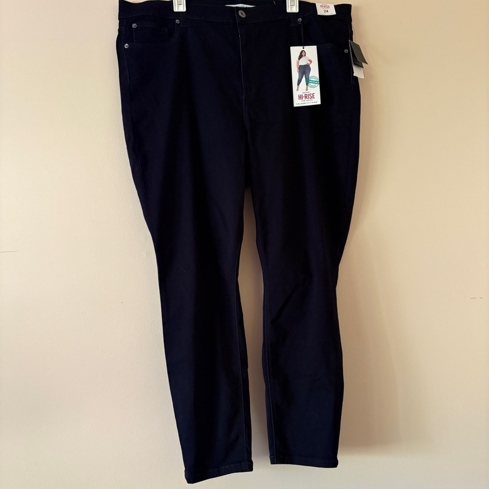 Celebrity Pink The Spice High Rise Skinny Jeans Black Size 24 NWT
